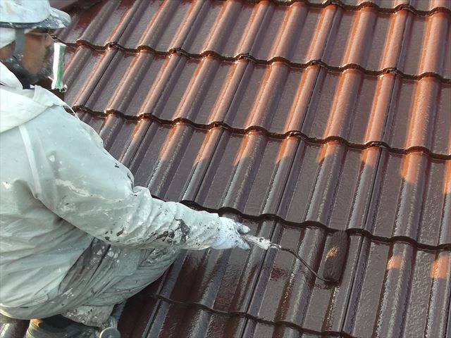 屋根補修施工２